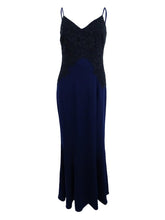 
                        
                          Load image into Gallery viewer, Ralph Lauren Womens Lace Overlay Jersey Dress
                        
                      