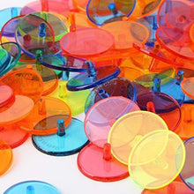 
                        
                          Load image into Gallery viewer, sansheng 200 PCS Plastic Circular Transparent Golf Position Mark and Baseball Position Mark/Position Markers for Upright bass (Random Colors) - JOY2ESpree
                        
                      