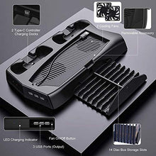 
                        
                          画像をギャラリービューアに読み込む, Vertical Charging Stand for Playstation 5 with Cooling Fan Charging Station Dock - JOY2ESpree
                        
                      