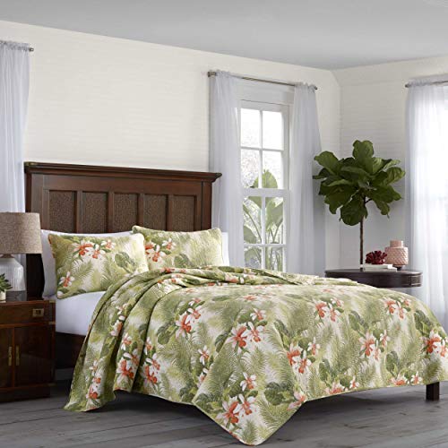 Tommy Bahama Topical Orchid Quilt Set, King