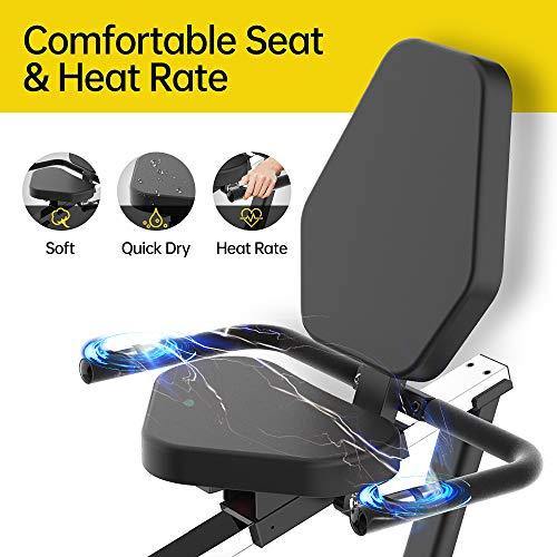 pooboo Recumbent Exercise Bike, Magnetic Cycling Bike Stationary Indoor Exercise Bike - JOY2ESpree