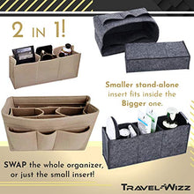 
                        
                          Cargar imagen en el visor de la galería, Handbag Organizer - 2in1 Purse Organizer Insert with Inner Zipped Pocket - Tote Shaper fits Speedy Neverfull - Grey Medium
                        
                      
