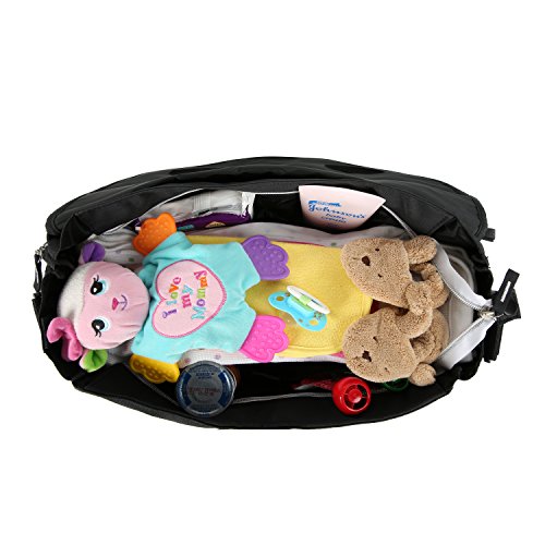 Columbia Outfitter Messenger Diaper Bag, Black