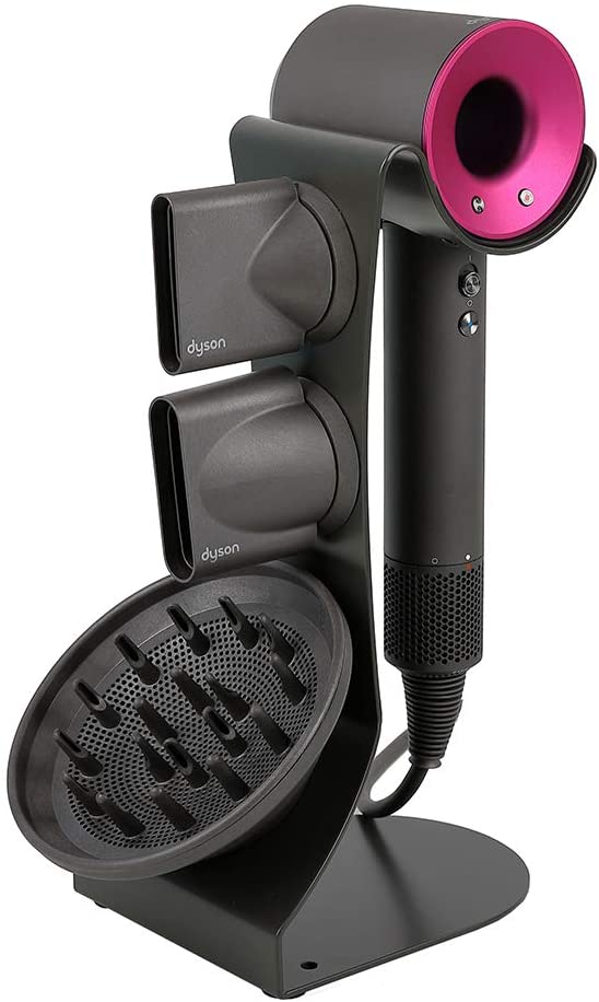 MD Global Compatible with Dyson Hairdryer Stand Holder Metal Dark Grey - JOY2ESpree