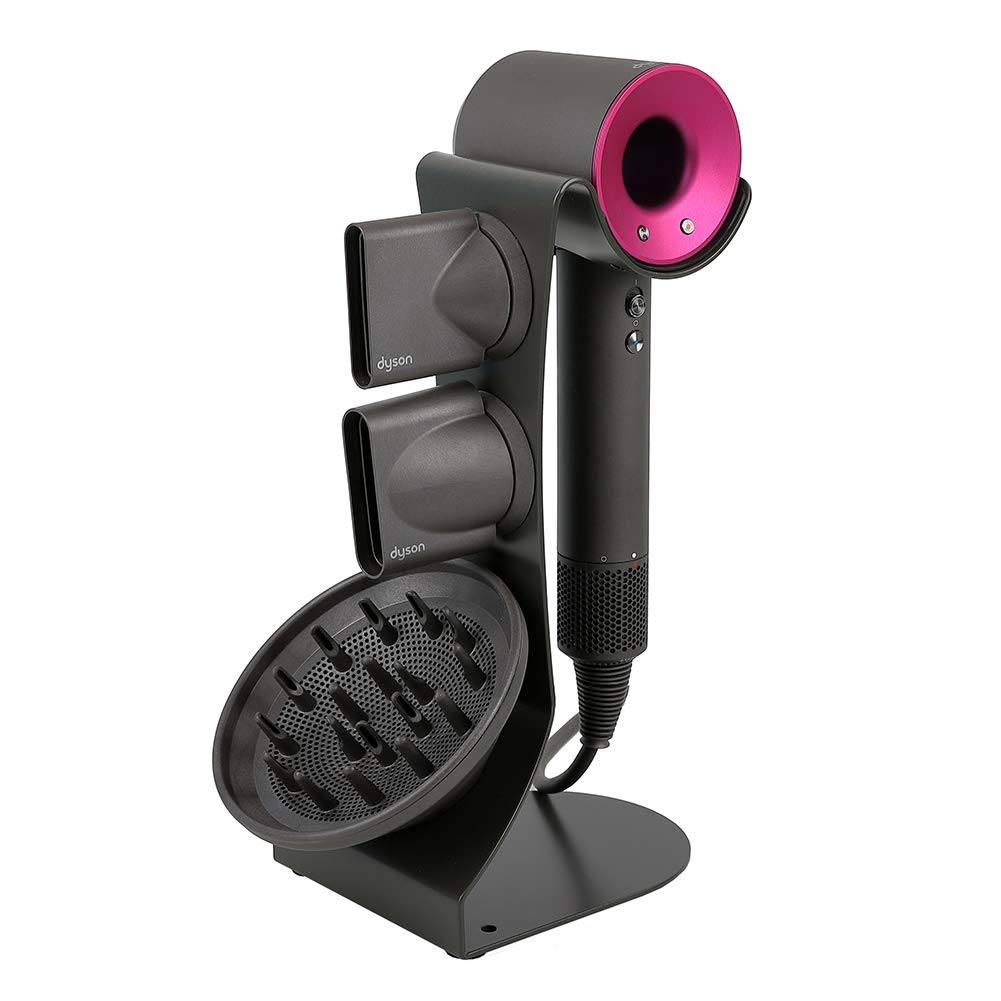 MD Global Compatible with Dyson Hairdryer Stand Holder Metal Dark Grey - JOY2ESpree