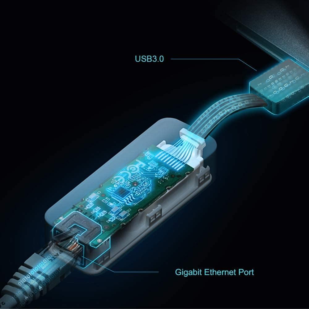 TP-Link USB to Ethernet Adapter (UE305), Foldable USB 3.0 to Gigabit Ethernet LAN Network Adapter, Supports Windows,Linux, Apple MacBook, Surface - JOY2ESpree