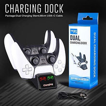 
                        
                          Load image into Gallery viewer, PS5 Controller Charger Dock, Dual USB Type C Fast Charging - JOY2ESpree
                        
                      