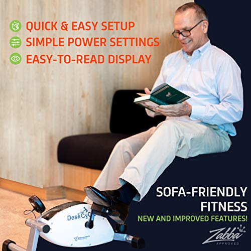 DeskCycle Under Desk Bike Pedal Exerciser – Mini Exercise Peddler – Stationary Cycle for Home & Office - JOY2ESpree