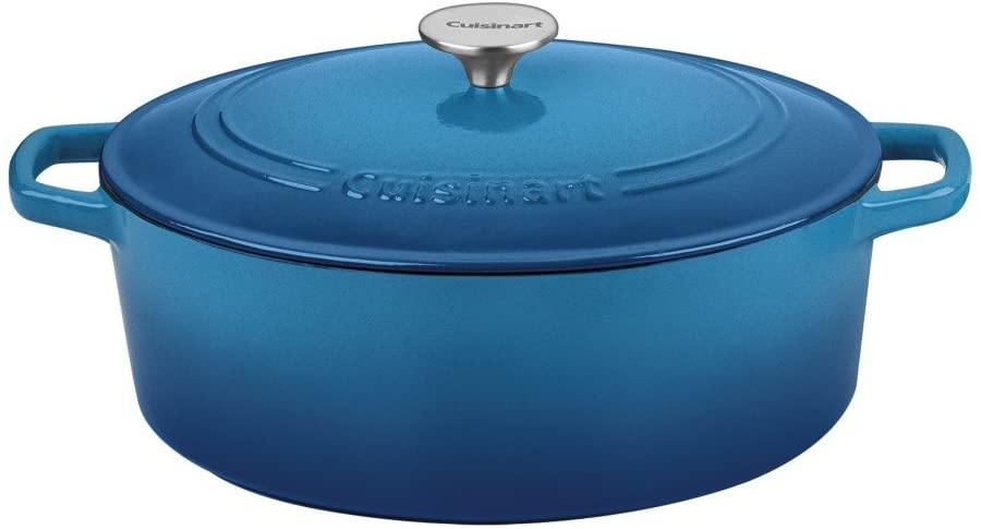 Cuisinart Cast Iron Casserole, Terracotta Orange, 5.5 Quart - JOY2ESpree