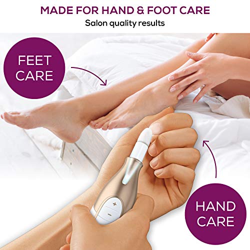 Beurer 14-piece Professional Manicure & Pedicure Nail Drill Kit, Cordless, 10 Attachments, 3 Speed Settings