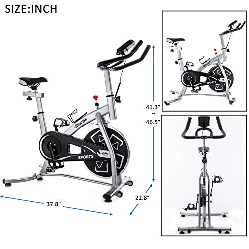 Merax Exercise Bike Spin Bike Stationary Indoor Cycling Bike Workout Bike for Home Use - JOY2ESpree
