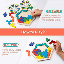 
                        
                          Cargar imagen en el visor de la galería, Coogam Wooden Hexagon Puzzle for Kid Adults - JOY2ESpree
                        
                      