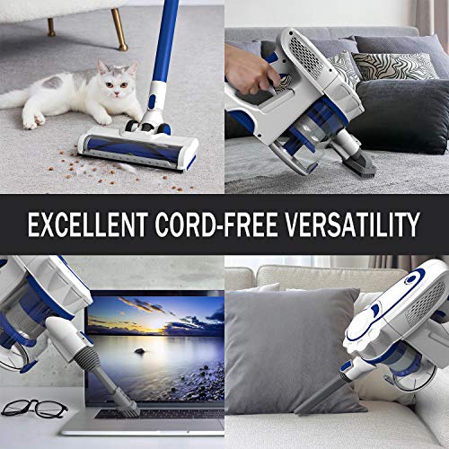 ORFELD Stick Vacuum Cleaner Cordless with 1.4L Big Dustbin, Unique-Design Storage Base Hardwood Floor Vacuum, Cordless Vacuum for Pet Hair - JOY2ESpree