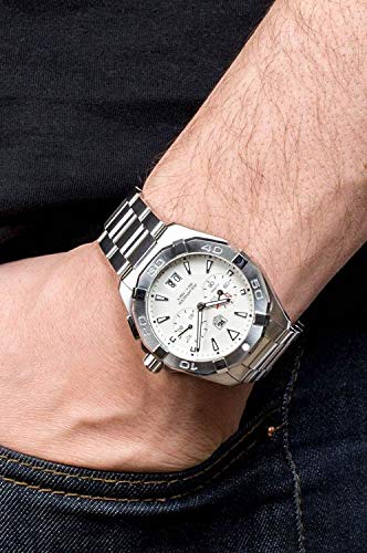 Tag Heuer Aquaracer Chronograph Silver Opalin Dial Stainless Steel Mens Watch WAY111Y.BA0928