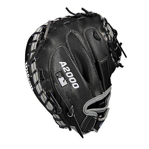 Wilson A2000 34-Inch SuperSkin Baseball Glove, Black/Silver, Left (Right Hand Throw) - JOY2ESpree