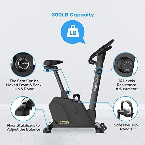 Exercise Bike Upright - JKANGFIT Magnetic Stationary Bikes Indoor Cycling Bike Quiet Belt Drive Exercise Bikes - JOY2ESpree