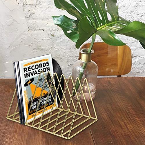 9 Slot Vinyl Record Stand Holder, Desktop Album Storage Rack - JOY2ESpree