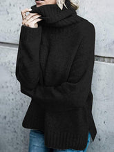 
                        
                          Muat gambar ke penampil Galeri, FISACE Womens Solid Round Neck Oversized Turtleneck Full Sleeve Knitted Sweater Pullover
                        
                      