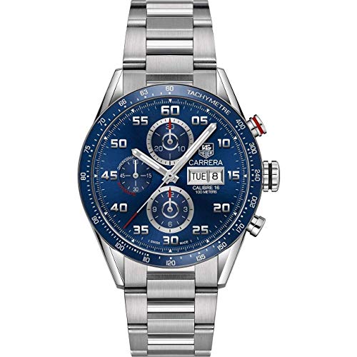 TAG Heuer Carrera Calibre 16 Automatic Chronograph Blue Dial Men's Watch CV2A1V.BA0738