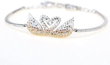
                        
                          Load image into Gallery viewer, SWAROVSKI Women's Iconic Swan Crystal Jewelry Collection, Rhodium Finish - JOY2ESpree
                        
                      