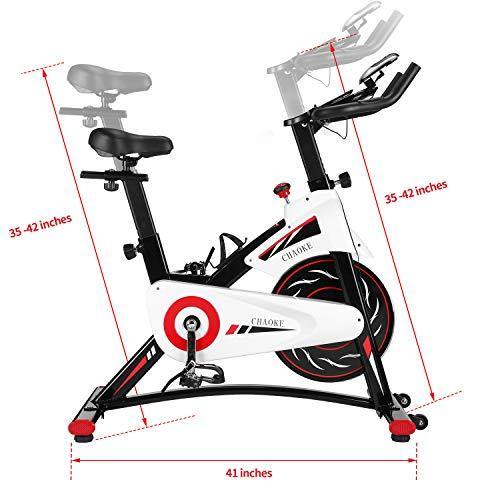 Exercise Bike, CHAOKE Indoor Cycling Bike, Stationary Bike Magnetic Resistance Whisper Quiet - JOY2ESpree