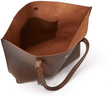 
                        
                          將圖片載入圖庫檢視器 Women's Soft Faux Leather Tote Shoulder Bag from Dreubea, Big Capacity Tassel Handbag
                        
                      