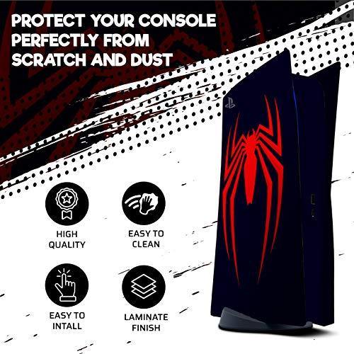 Ps5 skin "navy/red spider" protective wrap cover vinyl sticker decals - JOY2ESpree