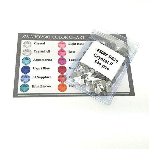 144 pcs Crystal (001) clear Swarovski NEW 2088 Xirius 20ss Flat backs Rhinestones 5mm ss20 - JOY2ESpree