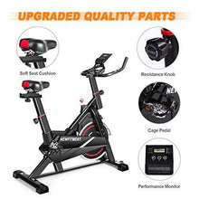 
                        
                          Cargar imagen en el visor de la galería, NEWFITMENT Indoor Cycling Bike Stationary, Belt Drive Workout Bike with Big Flywheel for Home,Cardio Training Cycle with LCD Monitor - JOY2ESpree
                        
                      