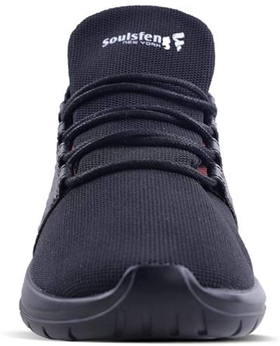 Soulsfeng Mens Running Shoes Mesh Breathable Lightweight Cushioning Training Athletic Sneakers