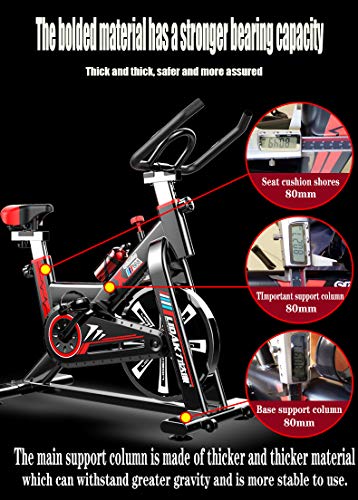 LIDAK Magnetic Exercise Bikes Stationary Belt Drive Indoor Cycling Bike with High Weight Capacity Adjustable Magnetic Resistance w/LCD Monitor - JOY2ESpree