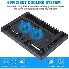 
                        
                          गैलरी व्यूवर में इमेज लोड करें, Black PS5 Console PlayStation 5 Charging Station with Cooling Fan System 15 Game Slots - JOY2ESpree
                        
                      