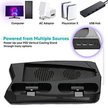 
                        
                          画像をギャラリービューアに読み込む, LIVIOR PS5 Stand Cooling Fan Station Accessories - JOY2ESpree
                        
                      