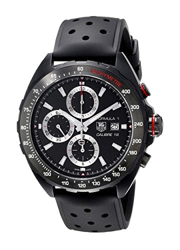 TAG Heuer Men's CAZ2011.FT8024 Stainless Steel Watch with Black Rubber Band