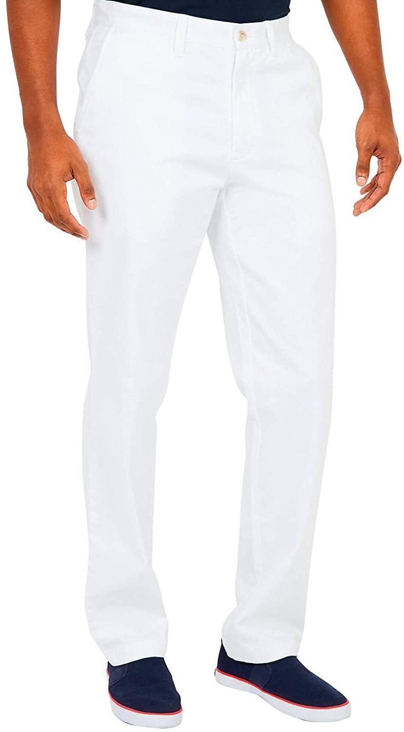 Nautica Men's Classic Fit Flat Front Stretch Solid Chino Deck Pant - JOY2ESpree