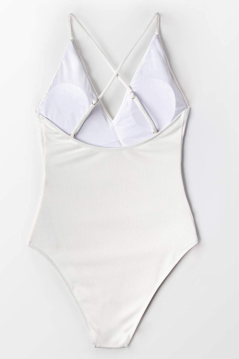 CUPSHE Women's One Piece Swimsuit Ruffle Wrap Textured Beach Swimwear Bathing Suits