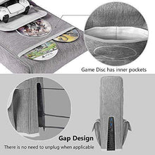 
                        
                          Load image into Gallery viewer, Esimen Sleeve Protective Case Dust Cover for PS5 Console /Playstation 5 Digital Edition ,PS5 Controller Cover Compatible with 12 Game Disc Pockets - JOY2ESpree
                        
                      
