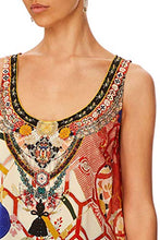 
                        
                          Load image into Gallery viewer, Camilla Kissing The Sun Long Back Scoop Neck Top
                        
                      