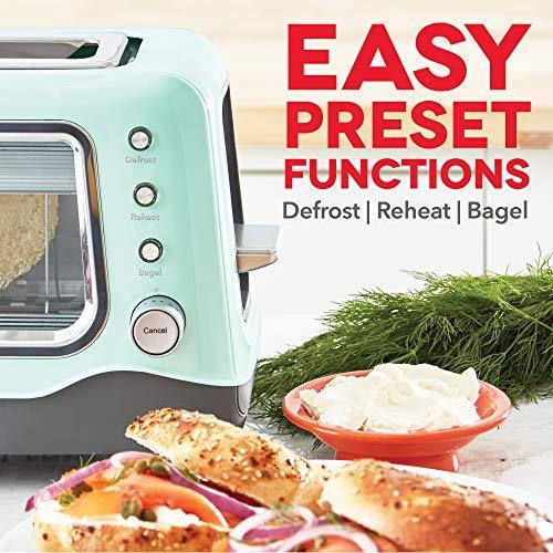 Dash Clear View Toaster: Extra Wide Slot Toaster with Stainless Steel Accents + See Through Window - JOY2ESpree