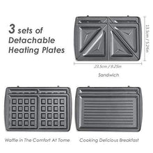 
                        
                          गैलरी व्यूवर में इमेज लोड करें, Aicok Sandwich Maker, Waffle Maker, Sandwich Grill, 750-Watts - JOY2ESpree
                        
                      