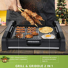
                        
                          Cargar imagen en el visor de la galería, Luby Griddle with Removable Glass Lid &amp; Drip Tray,Non-Stick Cooking Surface &amp; Adjustable Temperature Knob,Indoor Outdoor Used, Dishwasher Safe, Black - JOY2ESpree
                        
                      