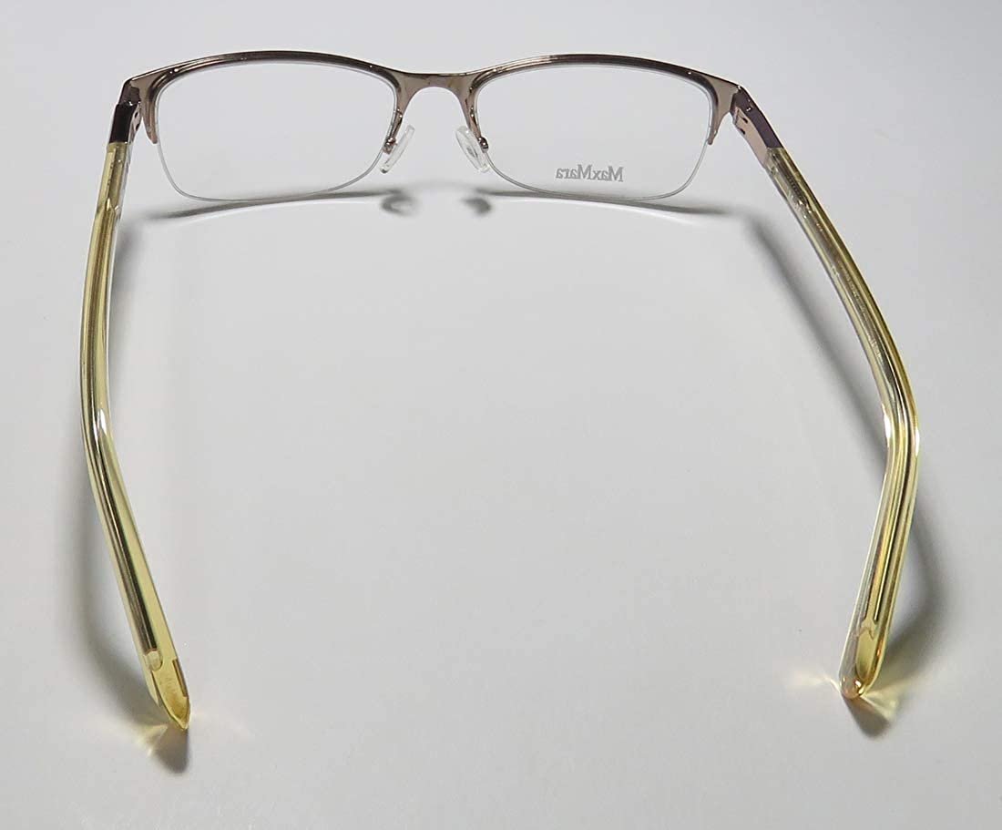 Max Mara 1184 Womens/Ladies Designer Half-rim Flexible Hinges Shape Authentic Exclusive Eyeglasses/Glasses