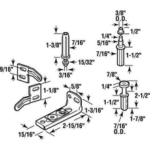 
                        
                          Load image into Gallery viewer, Prime-Line N 7530 Bi-Fold Door Hardware Repair Kit, Includes a Bottom Bracket
                        
                      
