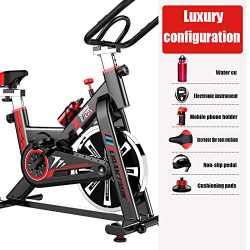 LIDAK Magnetic Exercise Bikes Stationary Belt Drive Indoor Cycling Bike with High Weight Capacity Adjustable Magnetic Resistance w/LCD Monitor - JOY2ESpree