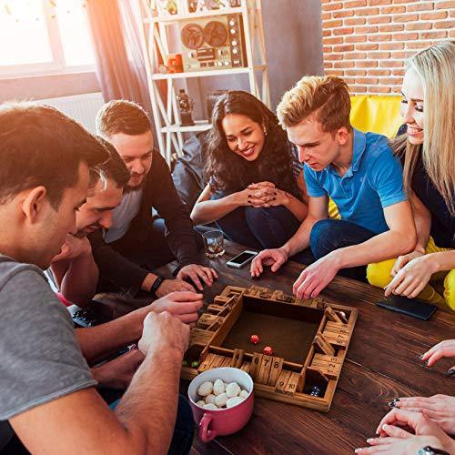 ROPODA 14 Inches 4-Way Shut The Box Dice Board Game (2-4 Players) - JOY2ESpree