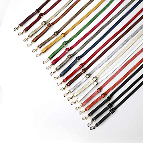 VanEnjoy Adjustable Genuine Leather Crossbody Straps Replacement - Width 1/2“, Length 25”-51”