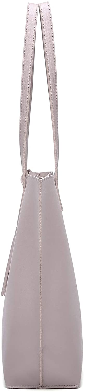 Women's Soft Faux Leather Tote Shoulder Bag from Dreubea, Big Capacity Tassel Handbag