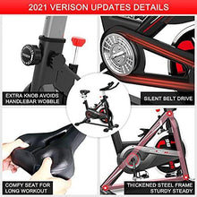 
                        
                          画像をギャラリービューアに読み込む, YONKFUL Exercise Bike Belt Drive Indoor Cycling Bike Adjustable Stationary Bicycle Home Gym Bike - JOY2ESpree
                        
                      
