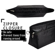 
                        
                          Cargar imagen en el visor de la galería, Vercord Purse Organizer Insert Bag Tote Handbags Pocketbook Inserts Organizers Zipper 11 Pockets Black Medium
                        
                      