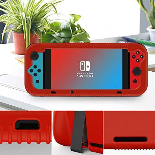 Semeving for Nintendo Switch Case,Soft Protective Case with Ergonomic Grip Design,Shock-Absorption&Anti-Scratch (Red) - JOY2ESpree
